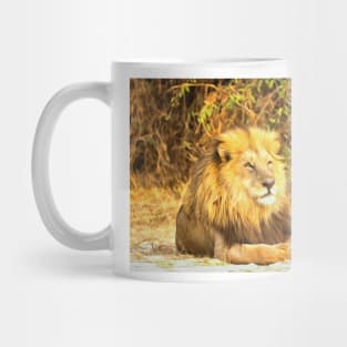 Magnificent Lion at Rest Mug